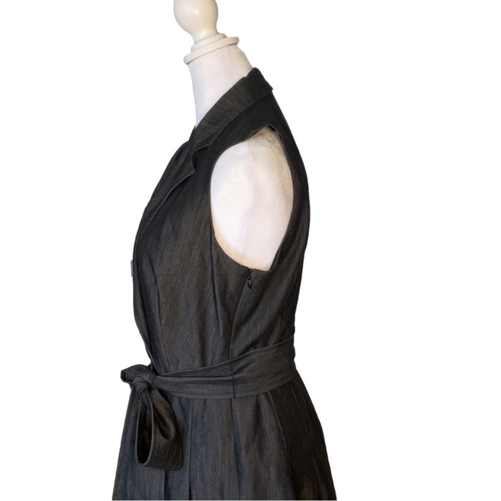 Anne Klein Sleeveless Tie Waist Midi Dress - Picture 9 of 16